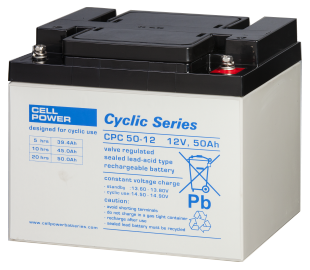 Cell Power 50 Amp 12 Volt Cyclic Battery