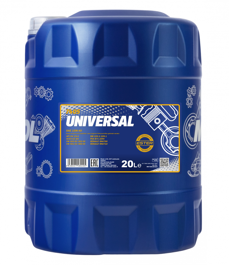 Mannol 20 Lt. Universal 15W-40