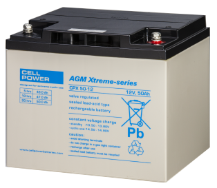 Cell Power 50 Amp 12 Volt Extreme Battery